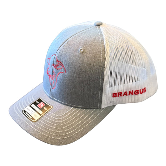 Embroidered Brangus hat - 6 Panel