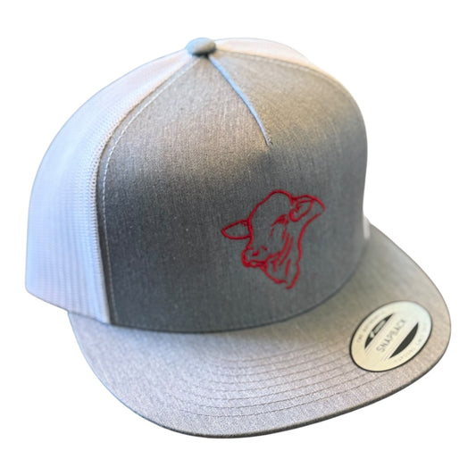 Embroidered Brangus hat - 5 Panel