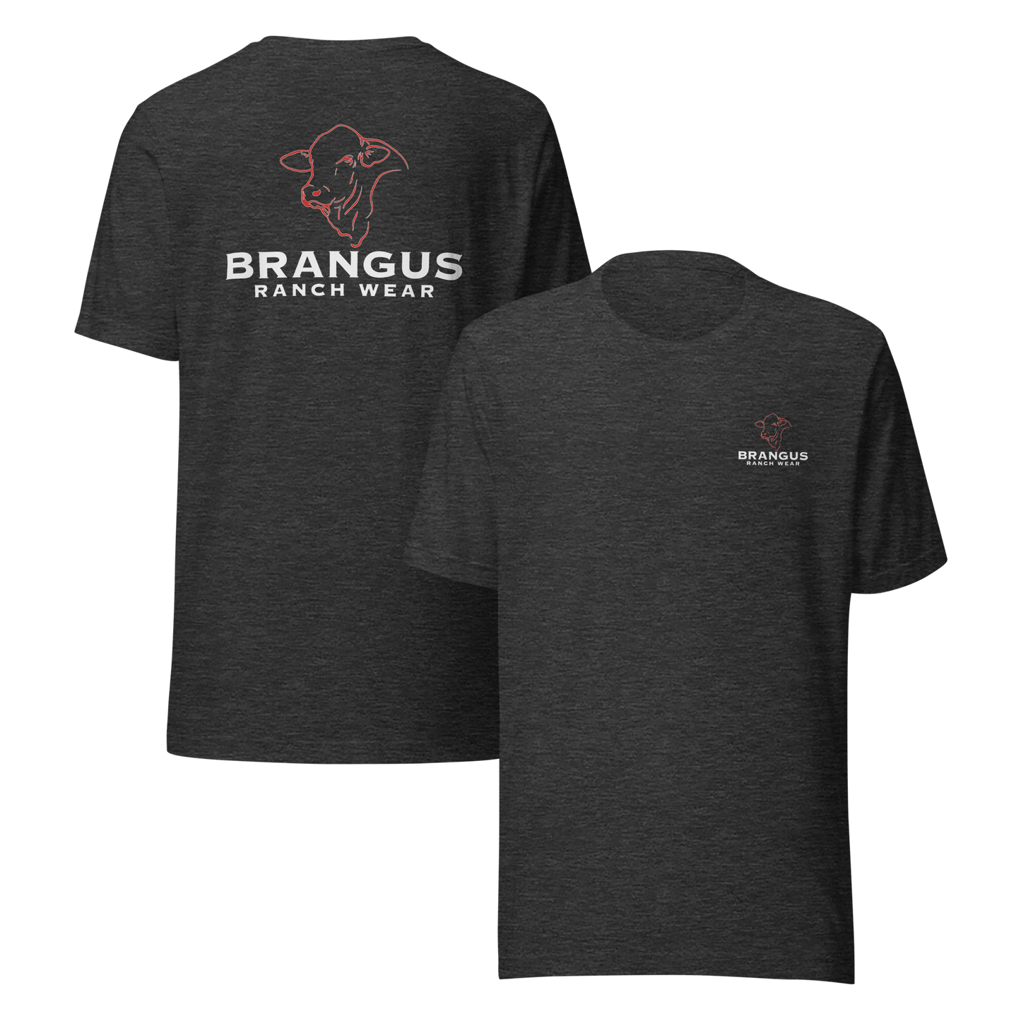 Brangus Ranch Wear Classic Logo Tee - Charcoal